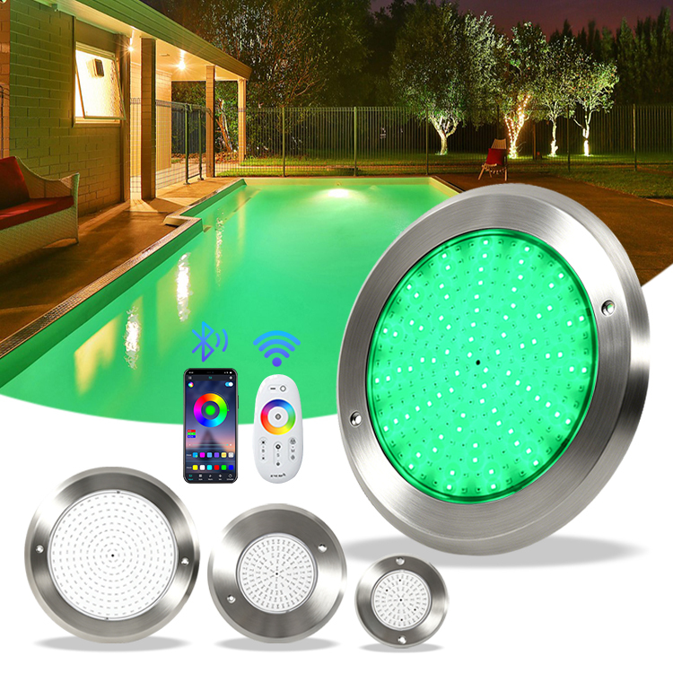 IP68 RGB Super Thin 10mm DC 12V 24V 230mm Stainless Steel 316L SMD LED Underwater Swimming Pool Light