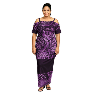Abbigliamento con Maniche Traforate per Donna, Puletasi Polinesiano Oversize Sexy alla Moda, Design Tribale Samoano, Puletasi Tapa Fiji - Product Image 6