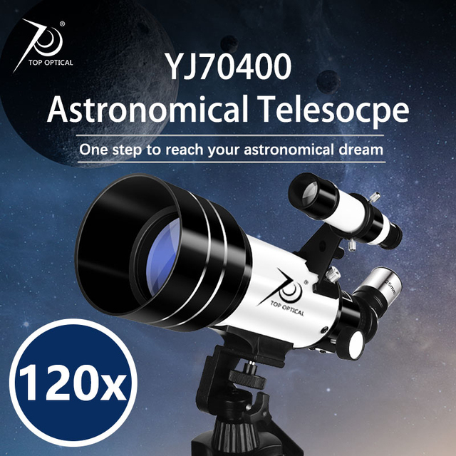Outdoor High Definition Refractor 70400 Kids Monocular Telescope Astronomical for Beginner Students
