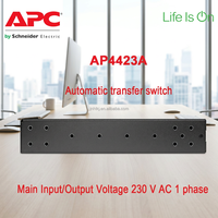 PDU ATS NetShelter 1U para Rack AP4423A, 24A 230V, Interruptor de Alimentación de Doble Entrada, Proporciona Energía Estable para Equipos de TI en Centros de Datos