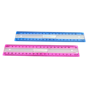 Ensemble de règle en plastique, <span class=keywords><strong>4</strong></span> pièces, 8 pouces, <span class=keywords><strong>pour</strong></span> les mathématiques, appareil de mesure personnalisé - Product Image 3