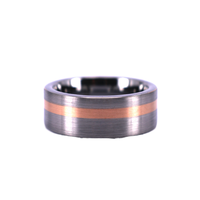 Rose Gold Plated 8mm Wolfram Ring für Männer für Verlobung feier Jubiläum-Blank Wolfram Ring