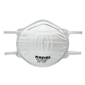 Respirador de Partículas Desechable en Forma de Copa KSEIBI, Juego de 3 Piezas, Certificado EN <span class=keywords><strong>149</strong></span>:2001, Mascarilla Antipolvo de Polipropileno No Tejido Blanco - Product Image 2