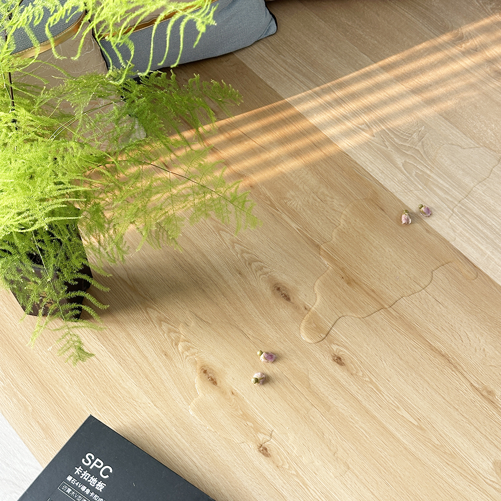 Hot Sale 7mm 8mm 10mm 12mm Waterproof Plastic Flooring Plank Easy Click Spc Vinyl Flooring