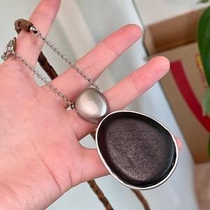 Collar Largo con Cuentas de Madera y Piedra Natural, Joyería de Moda para Mujer, Estilo Boho - Product Image 5