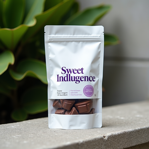 Túi zip đứng tự đứng in ấn tùy chỉnh, niêm phong, chất liệu Mylar cấp thực phẩm, có cửa sổ, dùng đựng trái cây khô, sữa, thức ăn thú cưng, thạch - Product Image 6