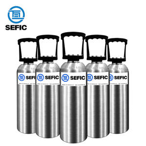 Cilindro de <span class=keywords><strong>CO2</strong></span> de aluminio de 2L 1,5 kg para máquina de refrescos con estándar ISO7866 - Product Image 2