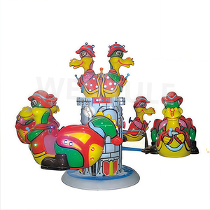 <span class=keywords><strong>Prix</strong></span> d'usine Lumières LED à jetons Mini 3 joueurs Carrousel à thème océan, Kiddie Ride pour centre de divertissement familial - Product Image 2