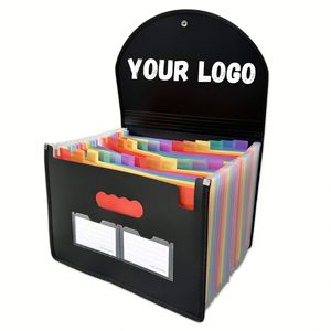 School Office Stationery Multi-color 25 Pockets A4 Paper Plastic rainbow <b>Expanding</b> <b>File</b> <b>Folder</b> Manufacturer - Product Image 2
