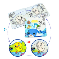 Livre de coloriage magique réutilisable à l'eau pour enfants, bébés et tout-petits, jouet de bain éducatif imperméable qui change de couleur