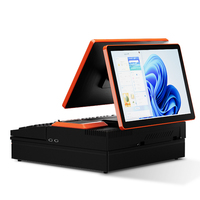 Harga Pabrik Terminal POS 15.6 Inch All-in-One Layar Sentuh Sistem Kasir POS Intel I3/i5/i7 Bluetooth/Wi-Fi untuk Kedai Kopi