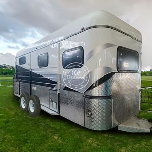 Remolque de Lujo para Transporte de Carga de Doble Ángulo con Sala de Estar y Carritos, Tipo Carruaje para Caballos - Product Image 3