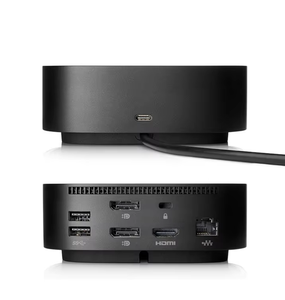 Base de Conexión para Portátil <span class=keywords><strong>HP</strong></span> G5, Adaptador Multipuerto, Hub <span class=keywords><strong>USB</strong></span> Tipo <span class=keywords><strong>C</strong></span>, Base de Conexión para Extensor de Monitor Dual - Product Image 3