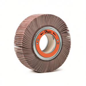 Ttake Abrasive Cloth Flap <b>Wheel</b> 165x50x54 Mm With Hole For <b>Grinding</b> And Polishing - Product Image 2