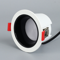 Plafonnier LED encastré commercial en aluminium anti-éblouissement à coupelle profonde, CRI élevé, écologique et durable pour hôtels et bureaux