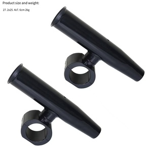 Nouveau support de canne à pêche simple en aluminium pour <span class=keywords><strong>bateau</strong></span>, fixation par pince pour tube de 2,125 pouces/54 mm, compatible avec poteau de <span class=keywords><strong>bateau</strong></span> ou tour de pêche - Product Image 3