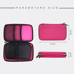 High Quality Pink Cute Stationary Pen Tin Box <b>Hard</b> <b>Shell</b> EVA Kids Pencil <b>Case</b> Zipper Closure Oxford School Office Travel Storage - Product Image 2