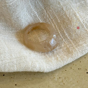 แหวนอะคริลิคเรซินใสหลายสีสำหรับผู้หญิงดีไซน์ใหม่ I-0513 - Product Image 3