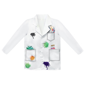 Bata de Laboratorio Blanca para Niños, Disfraz de Científico Rana, para Representaciones Escénicas, Unisex - Product Image 1