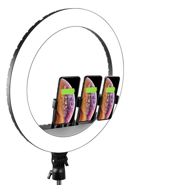 RL-18 Remote 45cm 18inch LED Dimmable Makeup Video Ringlight 85W RL 18 Selfie Ring Lamp with Tripod Stand
