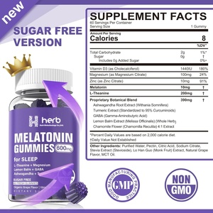 Gomitas de melatonina OEM, vitaminas para apoyar el sueño, vitaminas personalizables para mejorar la calidad del sueño - Product Image 2