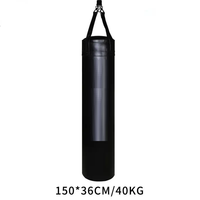Vente en gros d'équipement de fitness professionnel, sac de boxe suspendu rempli lourd MMA avec logo personnalisé