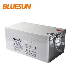 Bluesun deep cycle solar battery 12v 250ah solar panels battery back gel batteries storage good price