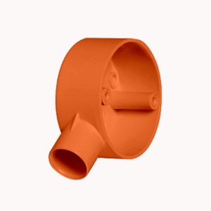 กล่องต่อสายไฟฟ้าแบบทางเดียว PVC สีส้ม ทนไฟ ป้องกันการลุกลาม ได้รับการรับรองมาตรฐาน ISO9001 สำหรับอุปกรณ์ต่อท่อไฟฟ้า - Product Image 5