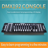 Consola de escenario profesional DMX 512 Controlador USB de 192 canales para iluminación LED