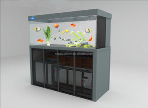 Réservoir de poissons de 200 gallons avec sortie de lumière LED Support en <span class=keywords><strong>aluminium</strong></span> robuste 50W Power Glass <span class=keywords><strong>Aquarium</strong></span> avec accessoires d'extérieur/de bureau - Product Image 6