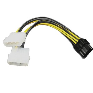<b>Double</b> 4Pin To 8Pin Graphics Card Power <b>Adapter</b> Cable For Pc Gaming Motherboard Supply Connector - Product Image 4