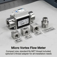 Flowmeter Gigi Bundar, Sirup Miniatur, Bensin, Solar, Resin, Minyak, Aspal, Lem, Flowmeter Viskositas Tinggi