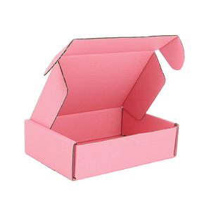 Free sample custom printing design postal airplane transport mail box folding corrugated cardboard packaging mail box