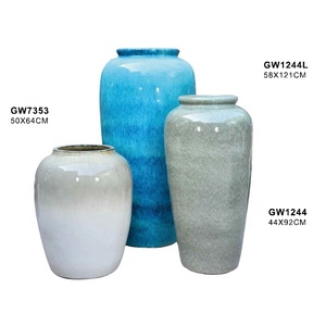 Pots en céramique modernes, jolies jardinières personnalisées en couleur pour pépinière ou jardin - Product Image 3
