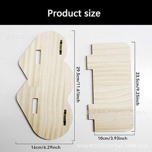 Wooden Heart Shaped <b>Wall</b> Shelf Display Rack For Home Bathroom Bedroom <b>Storage</b> Jewelry Aromatherapy Decorative Organizer - Product Image 5