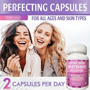 Kapsul pemutih kulit <span class=keywords><strong>glutathione</strong></span> suplemen kecantikan sehat efektif dosis tinggi - Product Image 3