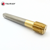 TAIRAY M20*2.5 Tap Mesin Berlapis Timah, Tap Ekstrusi Tangan Kanan, Tap Pembentuk Ulir Presisi Tinggi untuk Pemesinan Logam