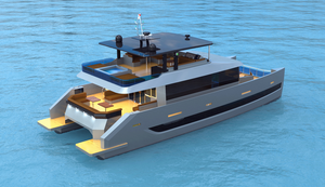 Du thuyền du lịch hạng sang thân kép làm bằng hợp kim nhôm, dùng cho giải trí và câu cá, chạy bằng động cơ gắn ngoài. - Product Image 6