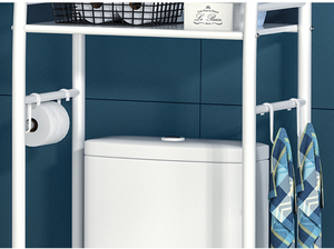 Estante de almacenamiento portátil para baño encima de la <span class=keywords><strong>lavadora</strong></span> sobre el estante organizador del inodoro - Product Image 3