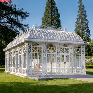 Serre en fer forgé YOUFINE, serre victorienne ornée en verre, gazebo pour la décoration <span class=keywords><strong>de</strong></span> manoirs, jardins et parcs - Product Image 6