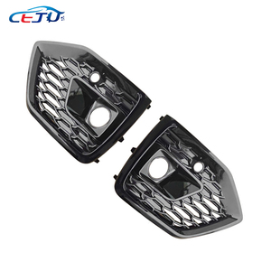 Kits d'accessoires de voiture en nid d'abeille ABS noir brillant Tuning calandre de grilles latérales de pare-chocs avant pour <span class=keywords><strong>Audi</strong></span> SQ5 <span class=keywords><strong>Sportback</strong></span> FY 2021-2024 - Product Image 6