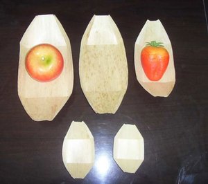 Bandeja de Madera para <span class=keywords><strong>Sushi</strong></span>, Ecológica, Desechable, Tipo Barco - Product Image 6