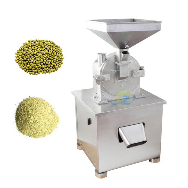 220V Dry Maize Mill Grinder New Used for Green Coffee Chili Pepper Almond-Food Processing Motor Grinder for Farm Industries