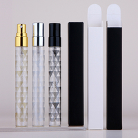 Flacon d'échantillon de parfum SUMEEAR avec bouchon pulvérisateur 10 ml en verre rechargeable, design personnalisé, boîte d'emballage avec logo