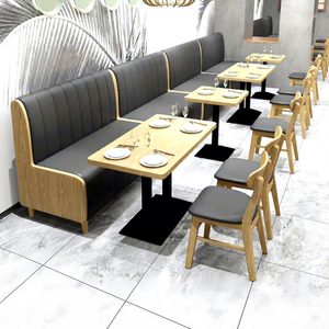 Table de salle à manger moderne en bois massif avec chaises - Prix usine - Mobilier commercial pour restaurants, clubs, fast-foods et bars - Product Image 6