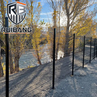 Panneaux de clôture de jardin en grillage soudé 3D recouvert de plastique, installation facile