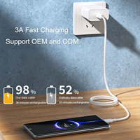 Câble de charge rapide magnétique USB-A vers Type-C HNT ODM/OEM 1m avec conducteur en cuivre pur 3A PD pour téléphones mobiles