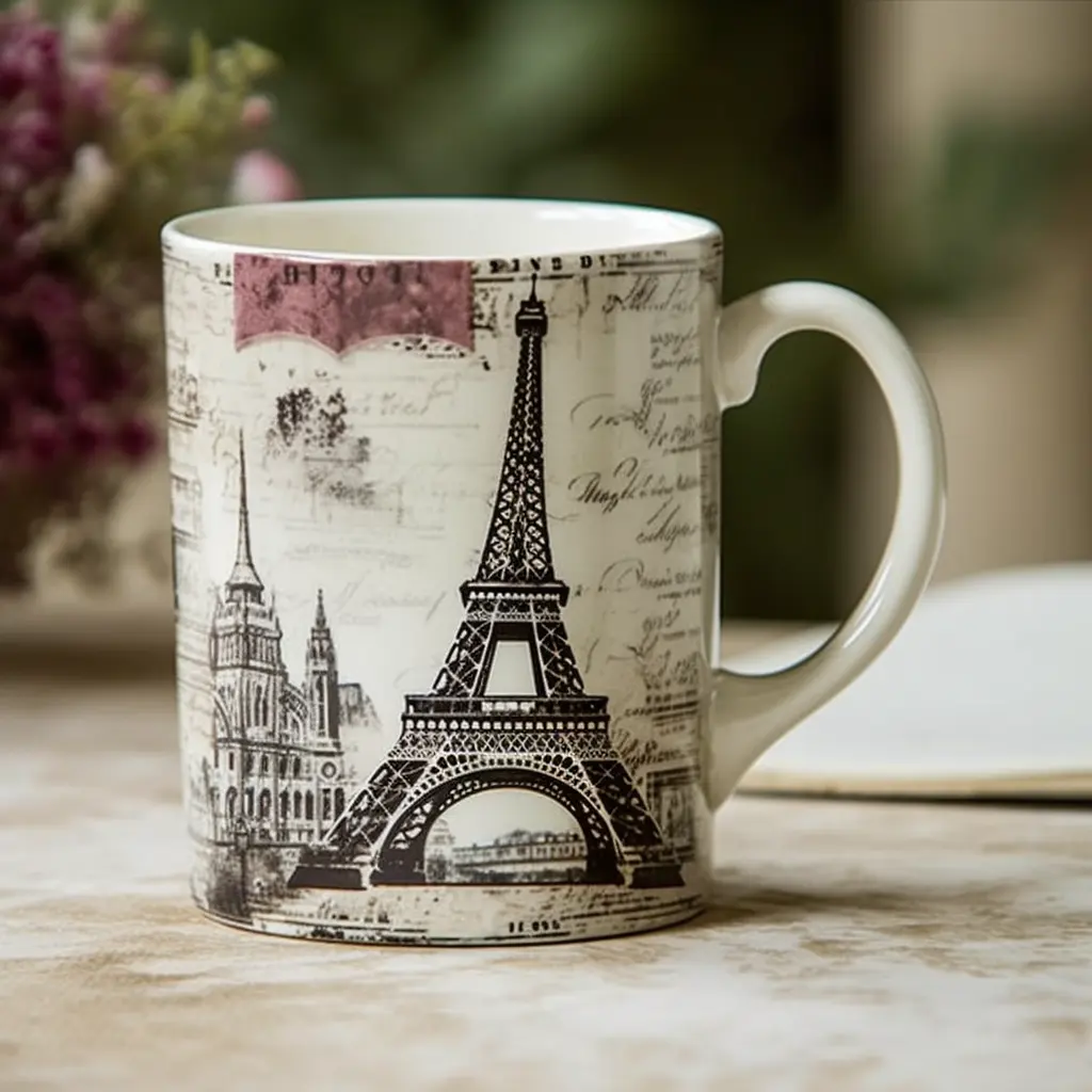 Historische Locaties Van Parijs Keramische Mok Souvenir Koffiekopje Van Parijs
