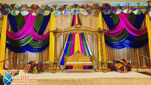 Adorable columpio Mehndi para decoración de escenario elegante función Mehndi Columpio de escenario nuevo diseño musulmán boda columpio Reino Unido - Product Image 2