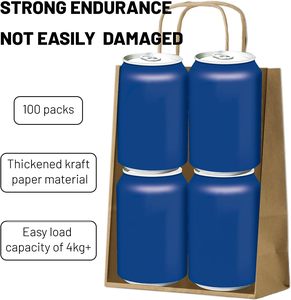 Wholesale Custom <b>Craft</b> Gift Brown White Packaging Bolsa De Papel Printed Shopping <b>Bag</b> Kraft Paper <b>Bags</b> With Your Own Logo - Product Image 3